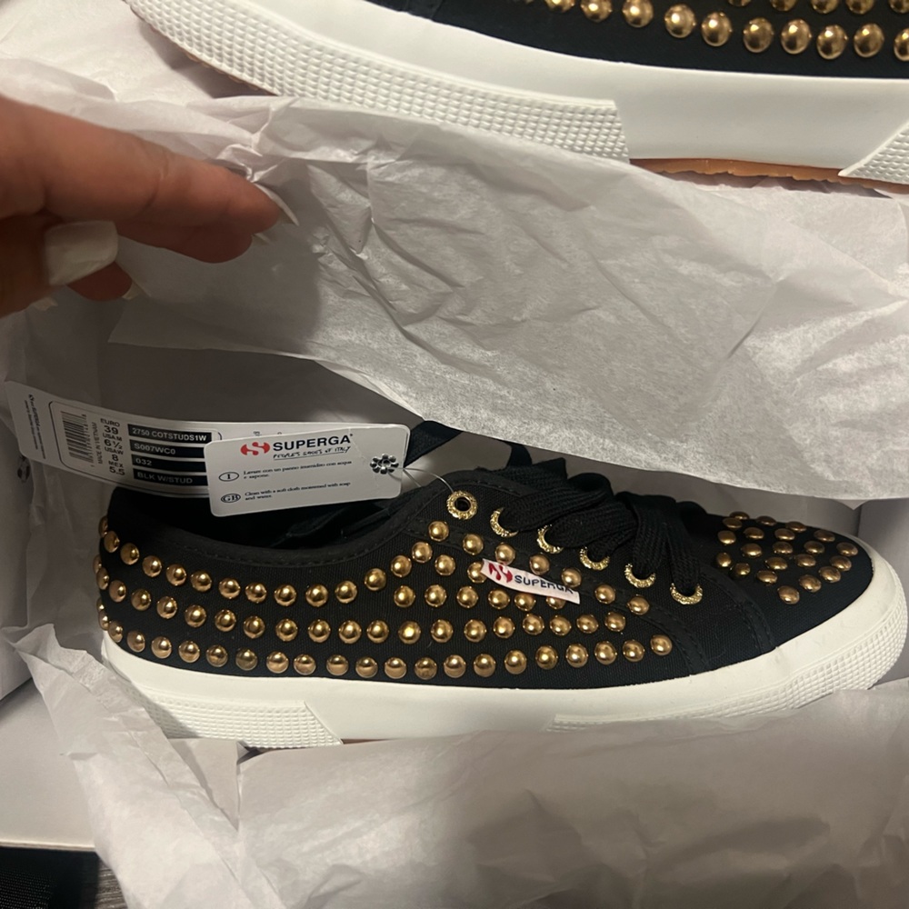 Superag studded sneakers 8w 6.5m